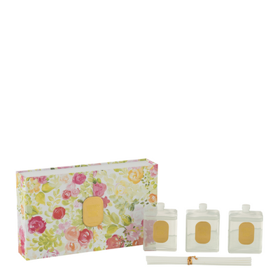 BOX 3 SCENTED OIL HAPPINESS BLOOMS MIMOSA &amp; ROSE WHITE