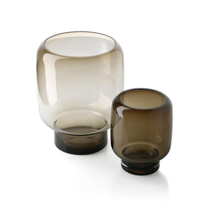 The Smoky Cube Vase - Brown - L
