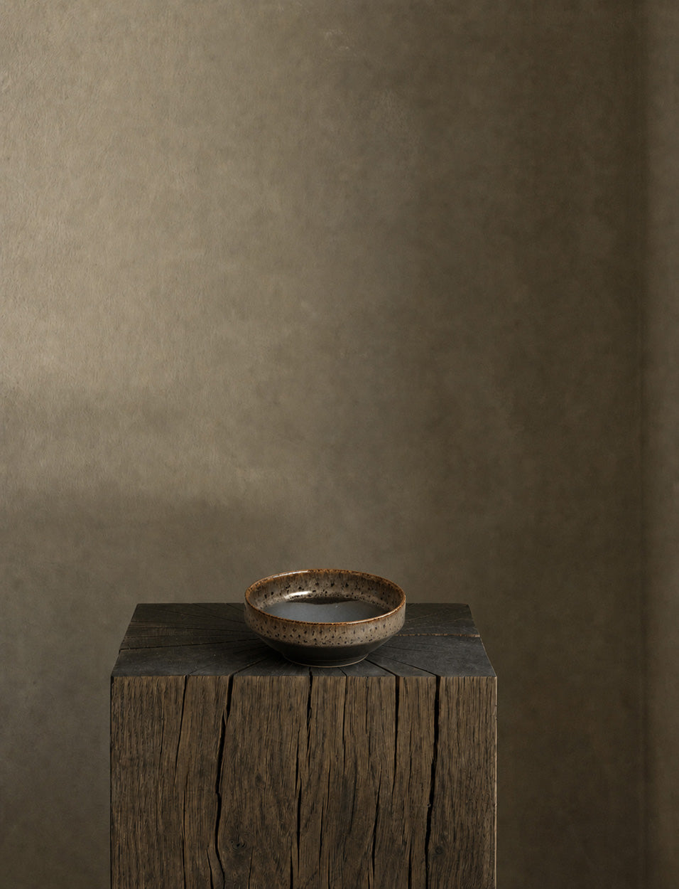 Kom Kyoto Laag – keramiek, donkerbruin, ø14×5 cm