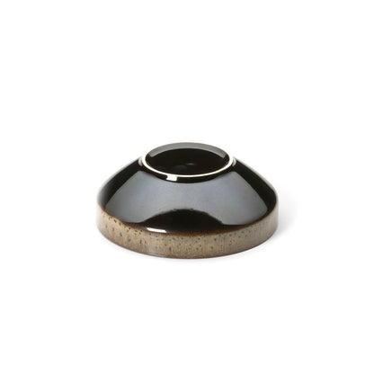 Kom Kyoto Laag – keramiek, donkerbruin, ø14×5 cm