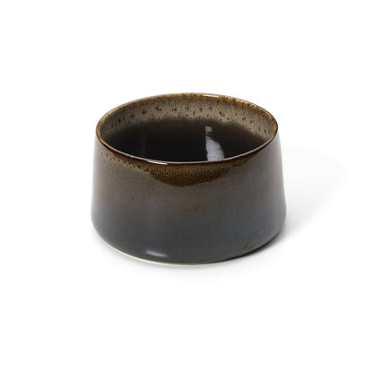 Kom Kyoto – keramiek, donkerbruin, ø16×8 cm, L