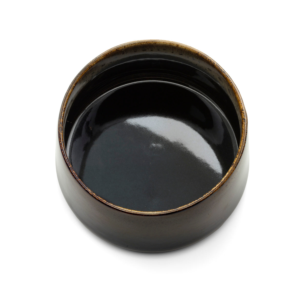 Kom Kyoto – keramiek, donkerbruin, ø16×8 cm, L