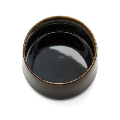 Kom Kyoto – keramiek, donkerbruin, ø16×8 cm, L