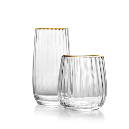 The Golden Rim Tumbler - Natural Gold