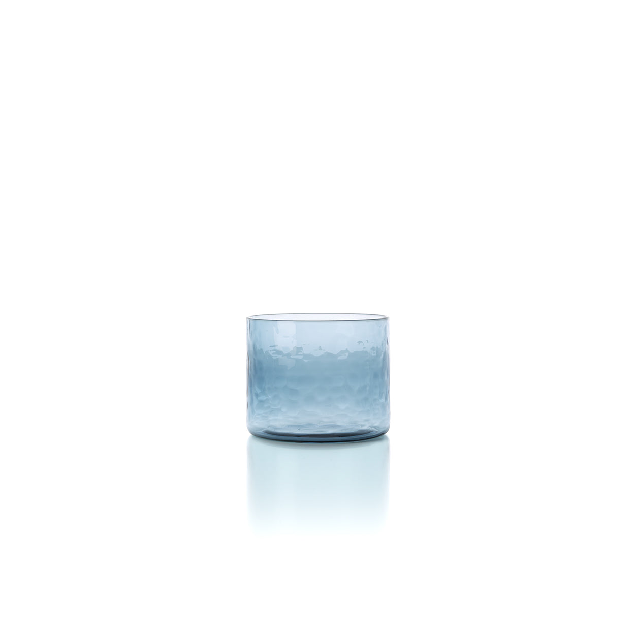 The Azure Hammered Low Tumbler - Blue