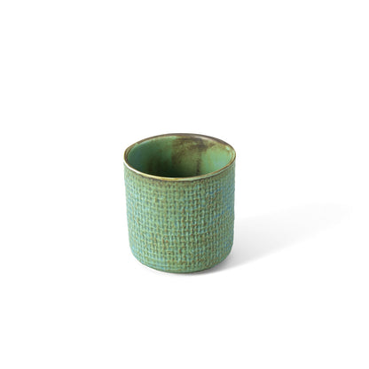 Beker Lagoon – keramiek, groenblauw, ø7×7 cm
