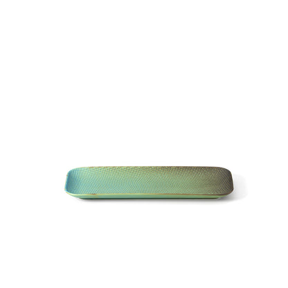 Bord Lagoon – keramiek, turquoise, M 30x12 cm