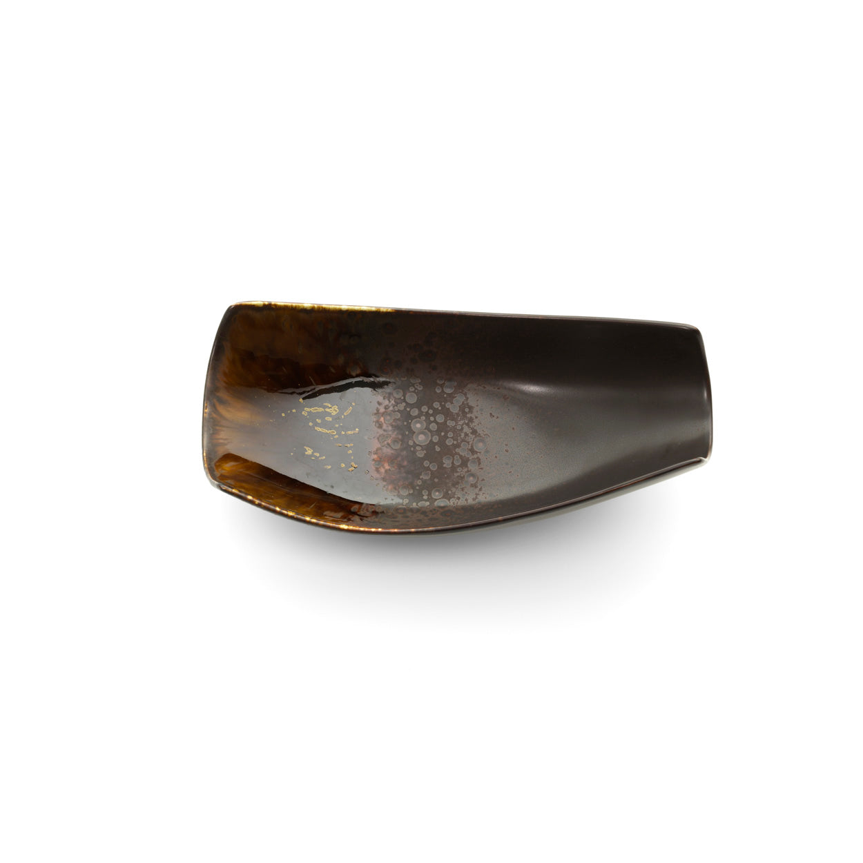 Serveerkom Merapi – keramiek, bruin, 21x10x8 cm