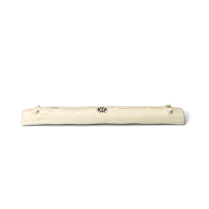 Serveerschaal Da Rocha – keramiek, wit, 39x8x3 cm