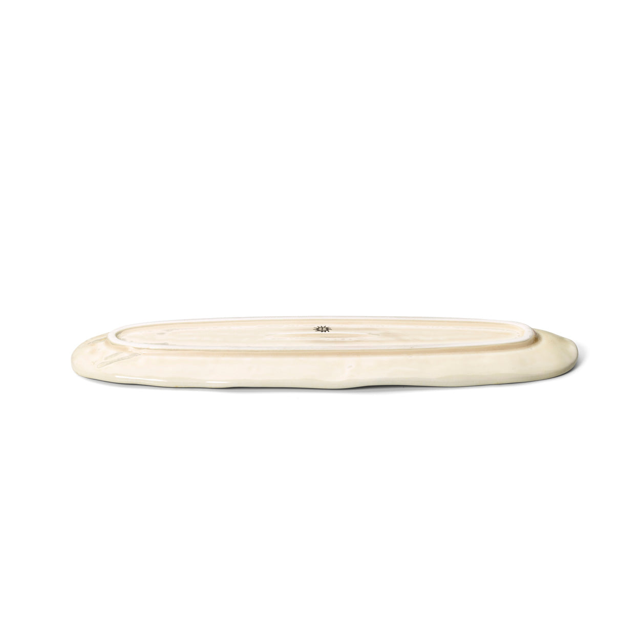 Serveerschaal Da Rocha – keramiek, wit, ovaal 40x11 cm