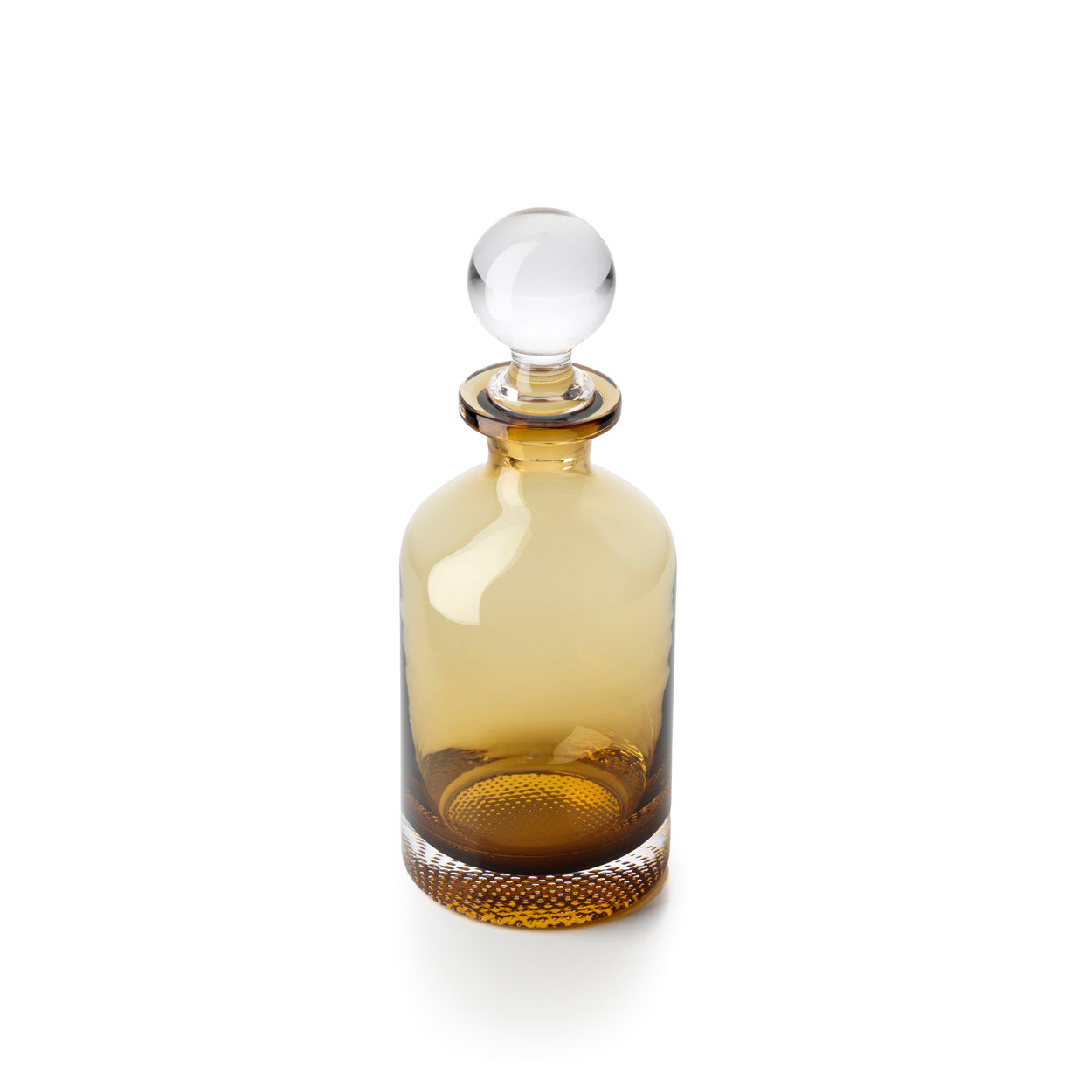 Karaf Dot Decanter – gerecycled glas, amber, ø9×27 cm