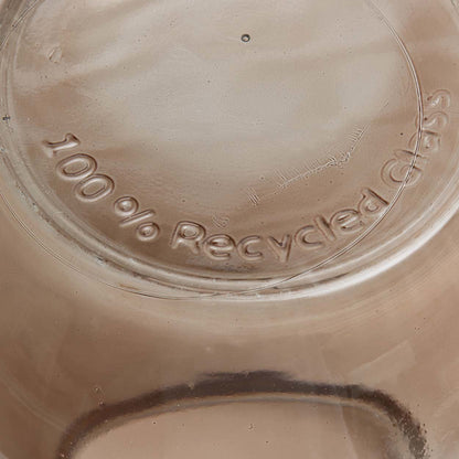 Vase Qiezi – verre recyclé beige, L
