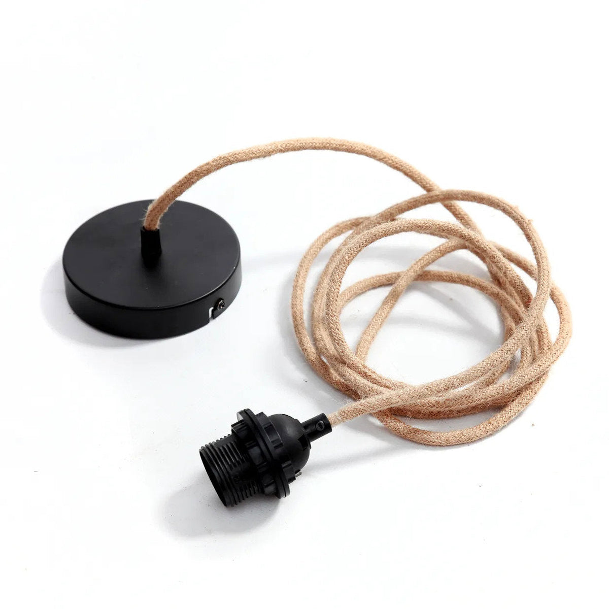 Plafondfitting – naturel zwart, 1 fitting