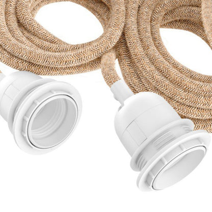 Plafondlamp Fitting — naturel wit, 3 fittingen