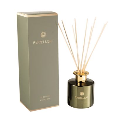 SCENTED OIL+STICKS EXCELLENT BERGAMOT WOOD GREEN