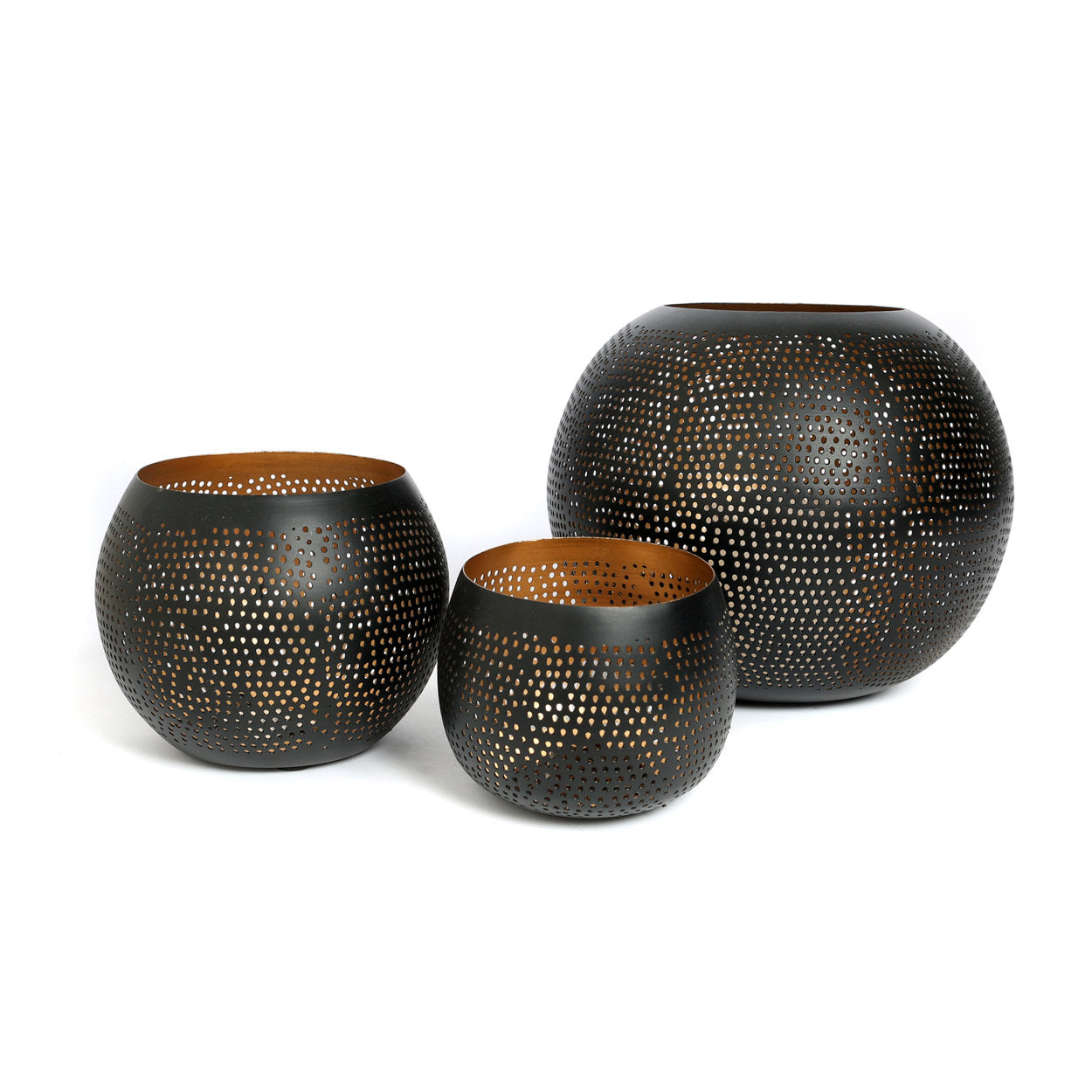 The Pierced Ball - Black Gold - L