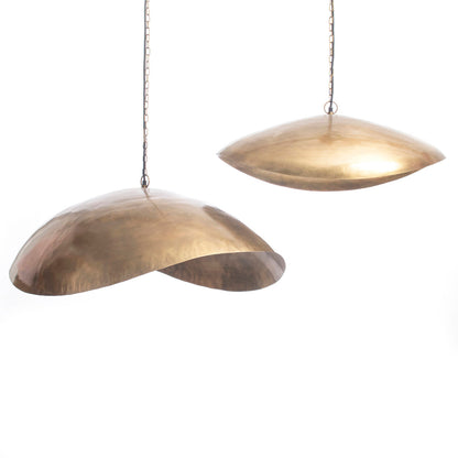 Hängeleuchte Fortune Cookie – Messing, XL