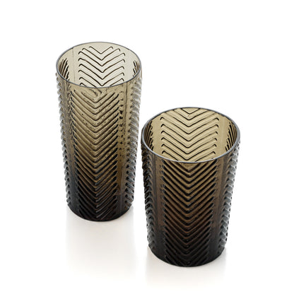 Drinkglas Herringbone – rookglas, ø6×10 cm