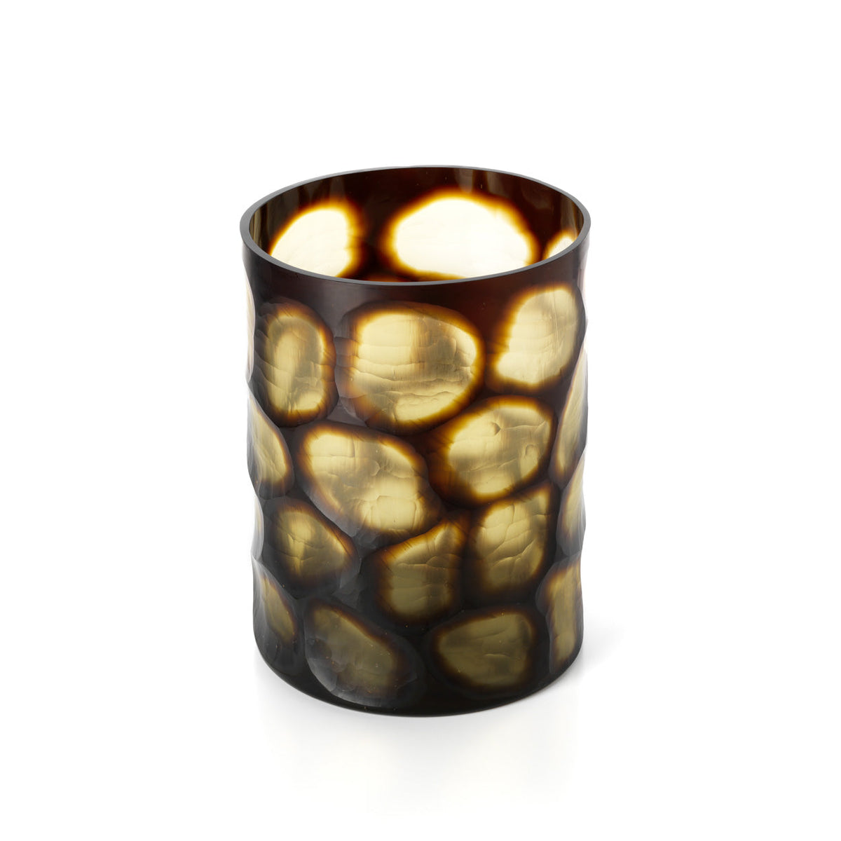 Vaas Vague Dorée – glas, honing, ø24×31 cm