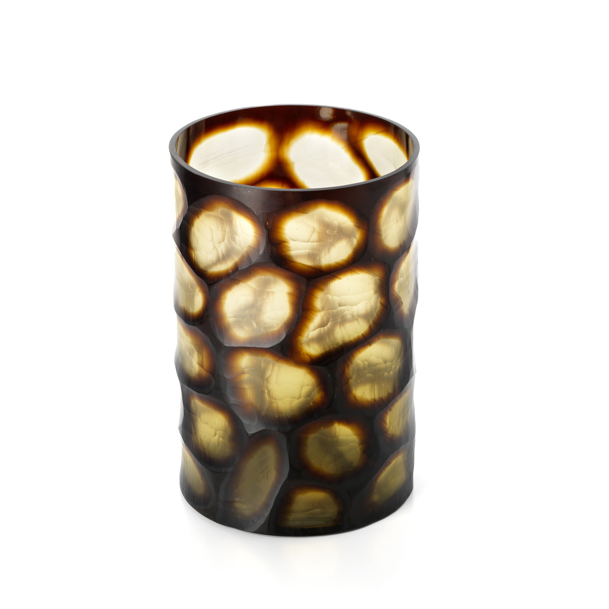 Vaas Vague Dorée – glas, honing, ø24×35 cm