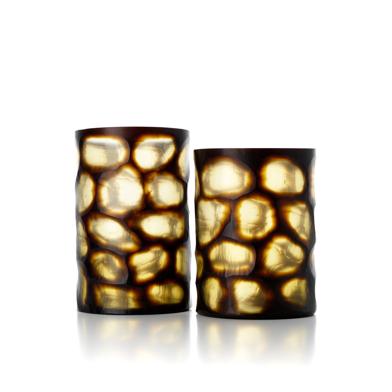 Vaas Vague Dorée – glas, honing, ø24×35 cm