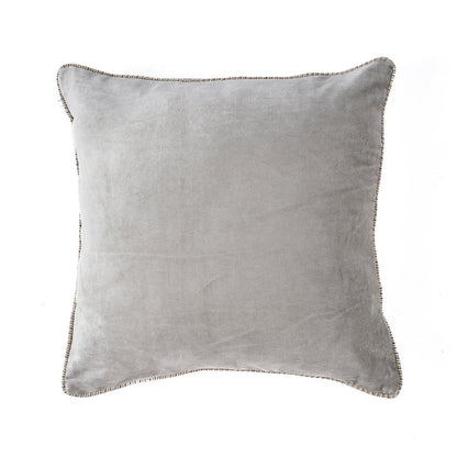 Der Samtkissenbezug Velvet Crush – Grau – 50x50