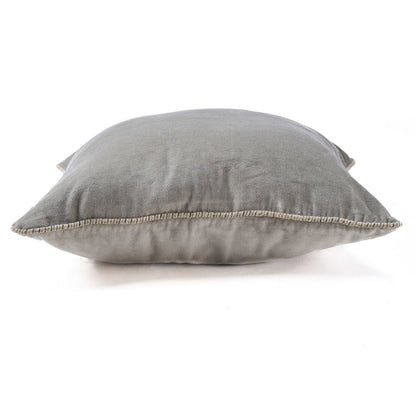 Der Samtkissenbezug Velvet Crush – Grau – 50x50