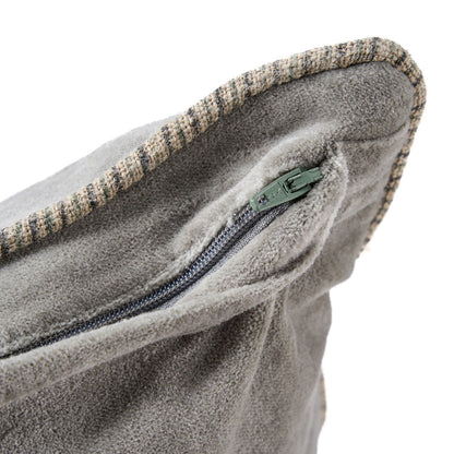 Der Samtkissenbezug Velvet Crush – Grau – 50x50