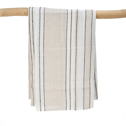 Het Provence Tafelkleed - Natural Black White - 150x250