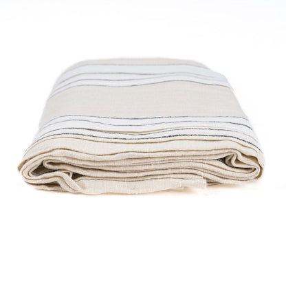 Het Provence Tafelkleed - Natural Black White - 150x300