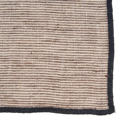 Servet Code – linnen, naturel/zwart, 45x45 cm