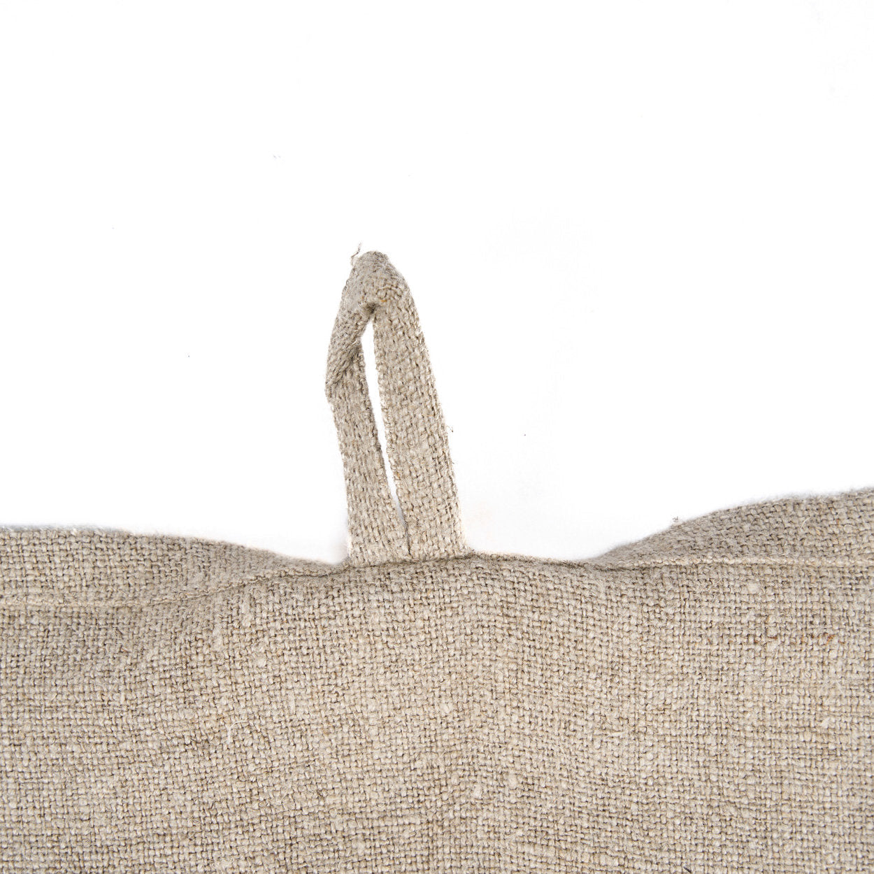 Küchenhandtuch mit Fischmuster aus Leinen – Naturweiß – 50 x 70