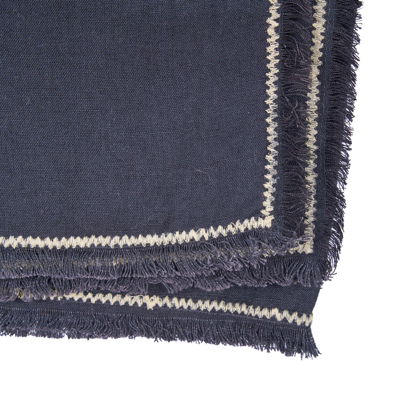 Die Toskana-Tischdecke - Schwarz Natur - 150x250