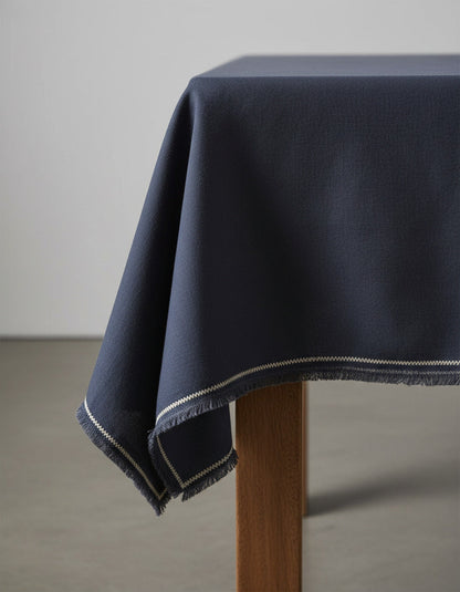 Die Toskana-Tischdecke - Schwarz Natur - 150x250