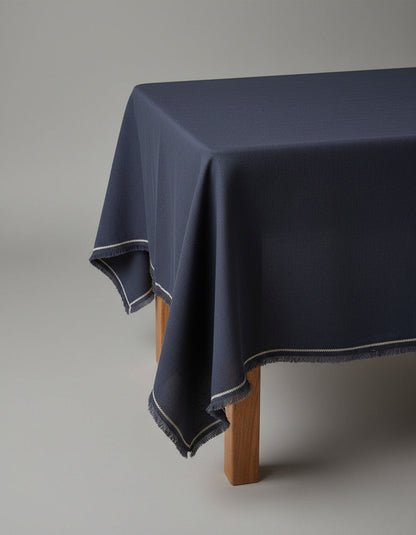 Die Toskana-Tischdecke - Schwarz Natur - 150x300