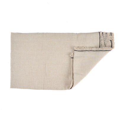 Die Toskana-Tischdecke - Naturschwarz - 150x250