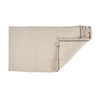 Het Tuscany Tafelkleed - Natuurlijk Zwart - 150x300