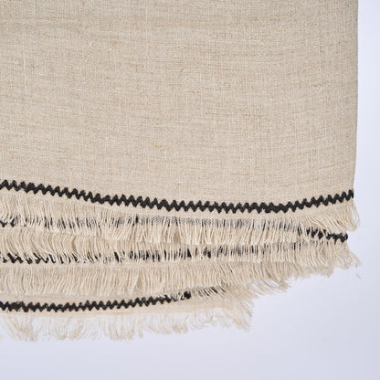 Het Tuscany Tafelkleed - Natuurlijk Zwart - 150x300