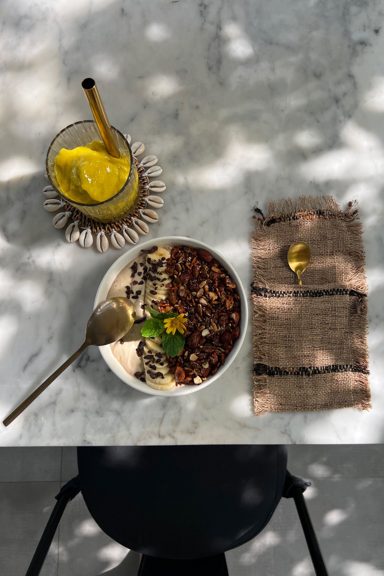 The Oh My Gee Cutlery Holder - Beige Black