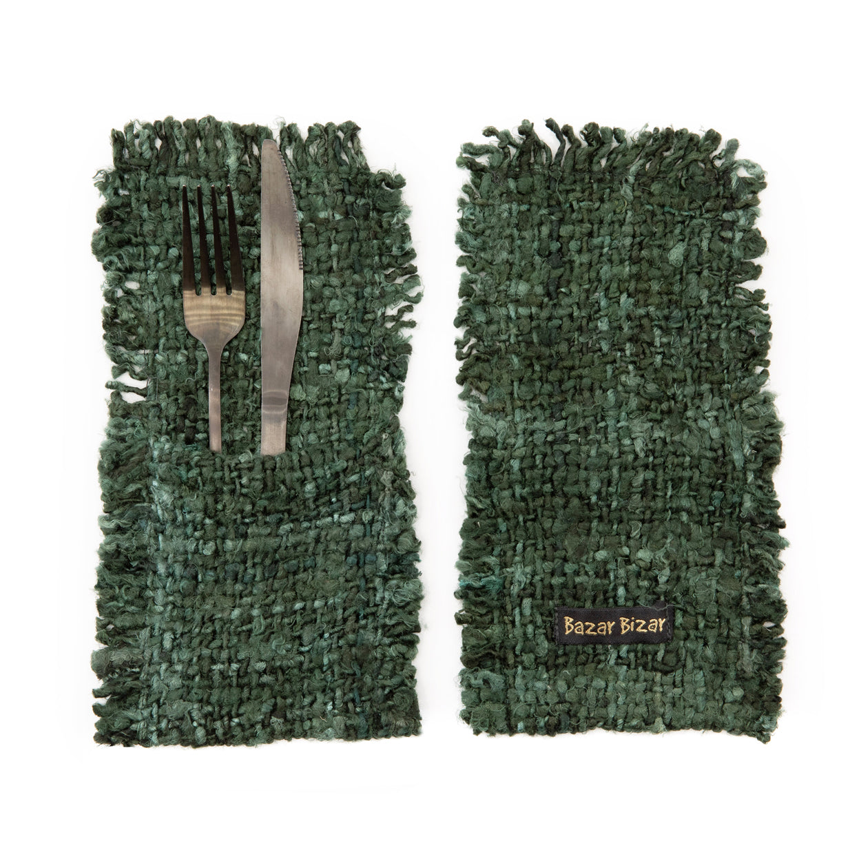 The Oh My Gee Cutlery Holder - Forest Green