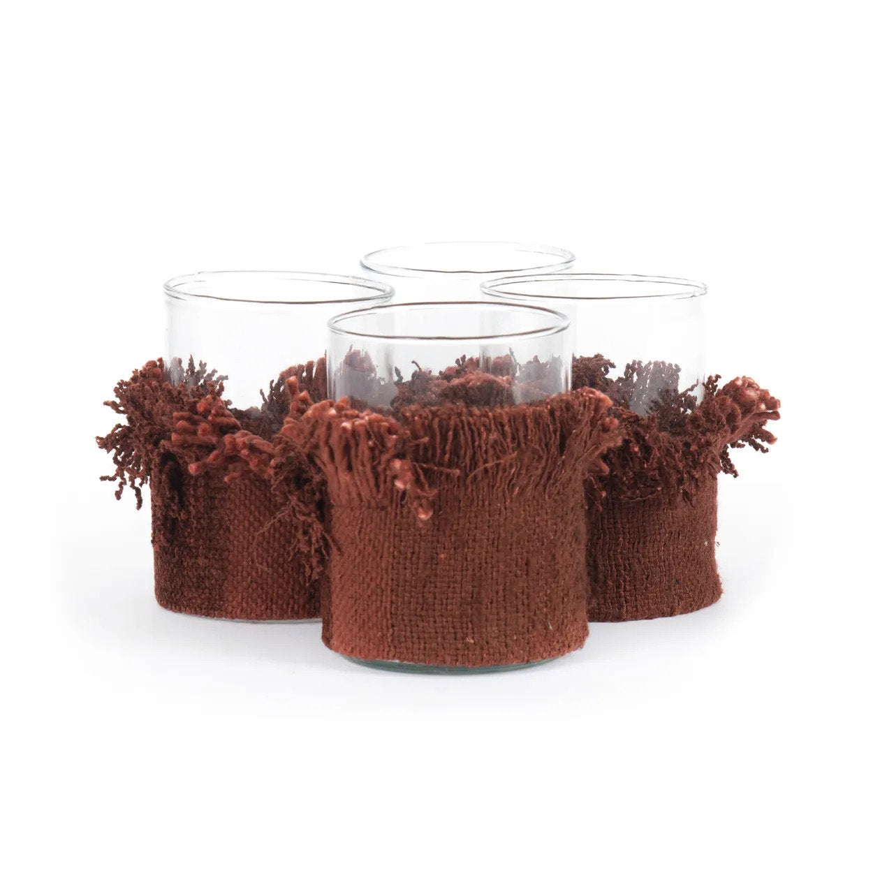 The Oh My Gee Candle Holder - Burgundy Velvet - M