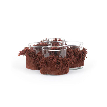 The Oh My Gee Candle Holder - BurgundyVelvet - S
