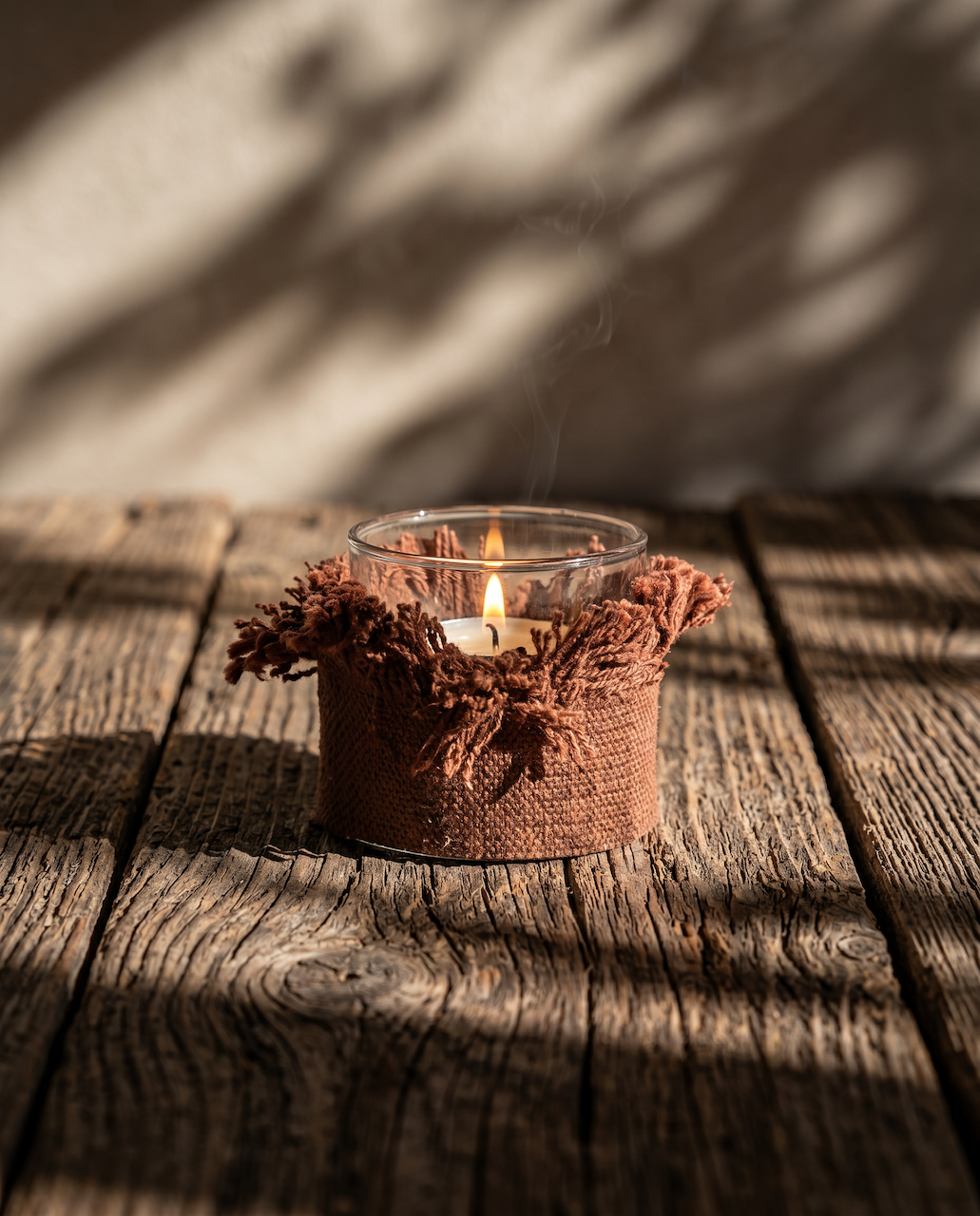 The Oh My Gee Candle Holder - BurgundyVelvet - S