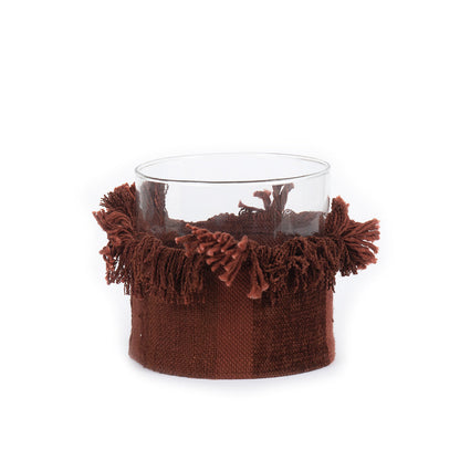 The Oh My Gee Candle Holder - Burgundy Velvet - XL