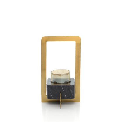 Der Marbre d’Or Kerzenständer – Gold Schwarz – L
