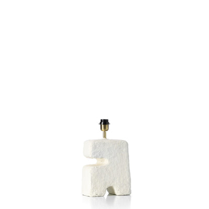 Tafellamp L'Objet – papier-maché, wit, 20x12x25 cm