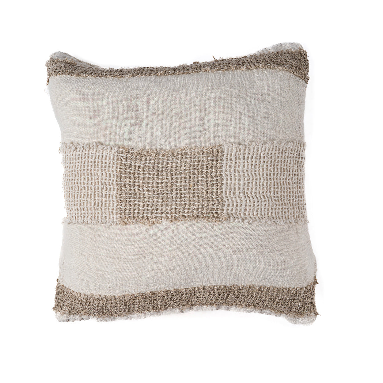 Kussenhoes Linen Threads – linnen, wit naturel, 50x50 cm
