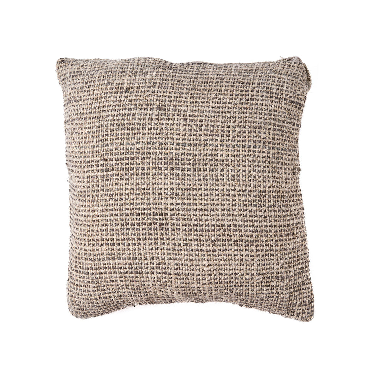 Kussenhoes Linen Grain – linnen, naturel zwart, 50x50 cm