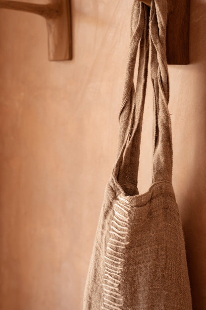 Shopper Tote-ally – linnen, naturel, 40x40 cm