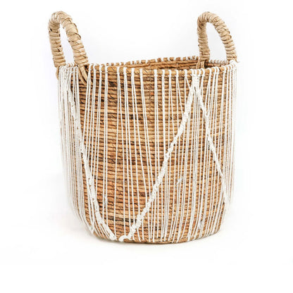 The Straight Stitched Macrame Basket - L